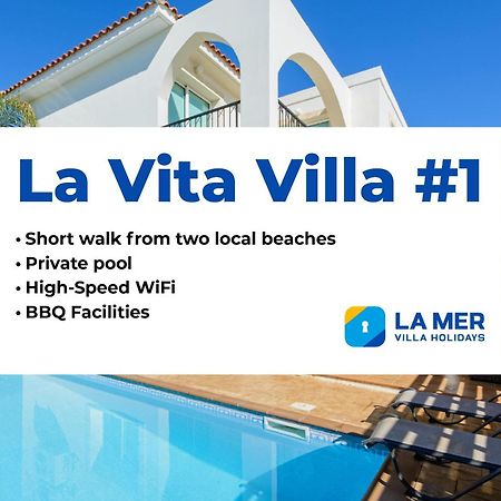 La Vita Villa #1 Protaras Exteriör bild